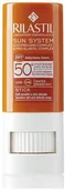 Balsamy i kremy do opalania - Krem do ochrony przeciwsłonecznej Rilastil Sun System Transparent Stick Sensitive Areas SPF50+ 8.5 ml (8050444859315) - miniaturka - grafika 1