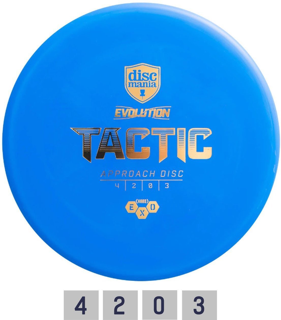 Tactic Diskgolfo diskas Midrange Driver HARD EXO TACTIC Evolution Light blue
