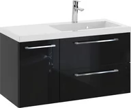 Szafki łazienkowe - Szafka z Umywalką ROSEN 90 cm - Uchwyt Chromowany - miniaturka - grafika 1