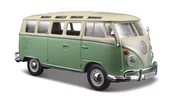 Kolekcjonerskie modele pojazdów - Maisto, Volkswagen Van Samba, Beżowo-Zielony, 1/25, 31956 - miniaturka - grafika 1