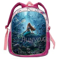 Plecaki - Snniv Disney Mała Syrenka Tornistry dla dziewczynek Chłopcy Różowa księżniczka Przedszkole Mały plecak Kreskówka Dzieci Mochilas Czarny - miniaturka - grafika 1