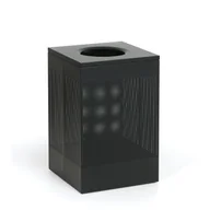 Wyposażenie miejsc publicznych - Kosz metalowy, 155 l, czarny - miniaturka - grafika 1