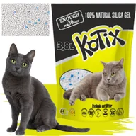 Żwirek dla kotów - KOTIX żwirek silikonowy dla kota Silica Gel Naturalny 3,8 l / 1,5 kg - miniaturka - grafika 1