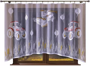 Traktory, firana żakardowa 300x140cm (malowana) - Firany - miniaturka - grafika 1