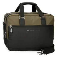 Etui na dokumenty i karty - Pepe Jeans Jarvis Carteron na Laptopa 15,6" Zielony 40x30x11 cm Sztuczna skóra i poliester L by Joumma Bags, Zielony, Potrójne etui - miniaturka - grafika 1