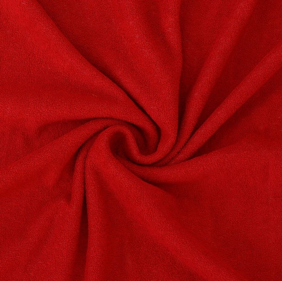 Kvalitex Prześcieradło frotte czerwone 180x200cm