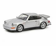 Samochody i pojazdy dla dzieci - Schuco Porsche 911 Turbo 3.6 964 Silver 1:64 452027000 - miniaturka - grafika 1