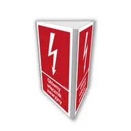 Systemy ekspozycyjne i znaki informacyjne - BC035 GŁÓWNY WŁĄCZNIK AWARYJNY, KN - FOLIA PODŁOGOWA NIEŚWIECĄCA; (500X740MM) - miniaturka - grafika 1