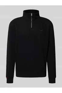 Bluza z kołnierzem zapinanym i wyhaftowanym logo - Superdry - Bluzy męskie - miniaturka - grafika 1