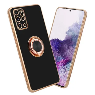 Pokrowiec Do Samsung Galaxy S20 PLUS Etui w Glossy Czarny - Złoto magnetycznym Obudowa Case Cover Ochronny Cadorabo - Etui i futerały do telefonów - miniaturka - grafika 1