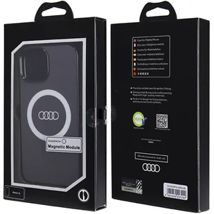Audi IML Big Logo MagSafe Case iPhone 15 / 14 / 13 6.1" czarny/black hardcase AU-IMLMIP15-Q5/D2-BK - Etui i futerały do telefonów - miniaturka - grafika 11