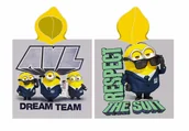 Okrycia kąpielowe dla dzieci - Ręcznik KĄPIELOWY PLAŻOWY  MINIONKI MINIONS PONCHO OKRYCIE  DZIECIĘCY - miniaturka - grafika 1
