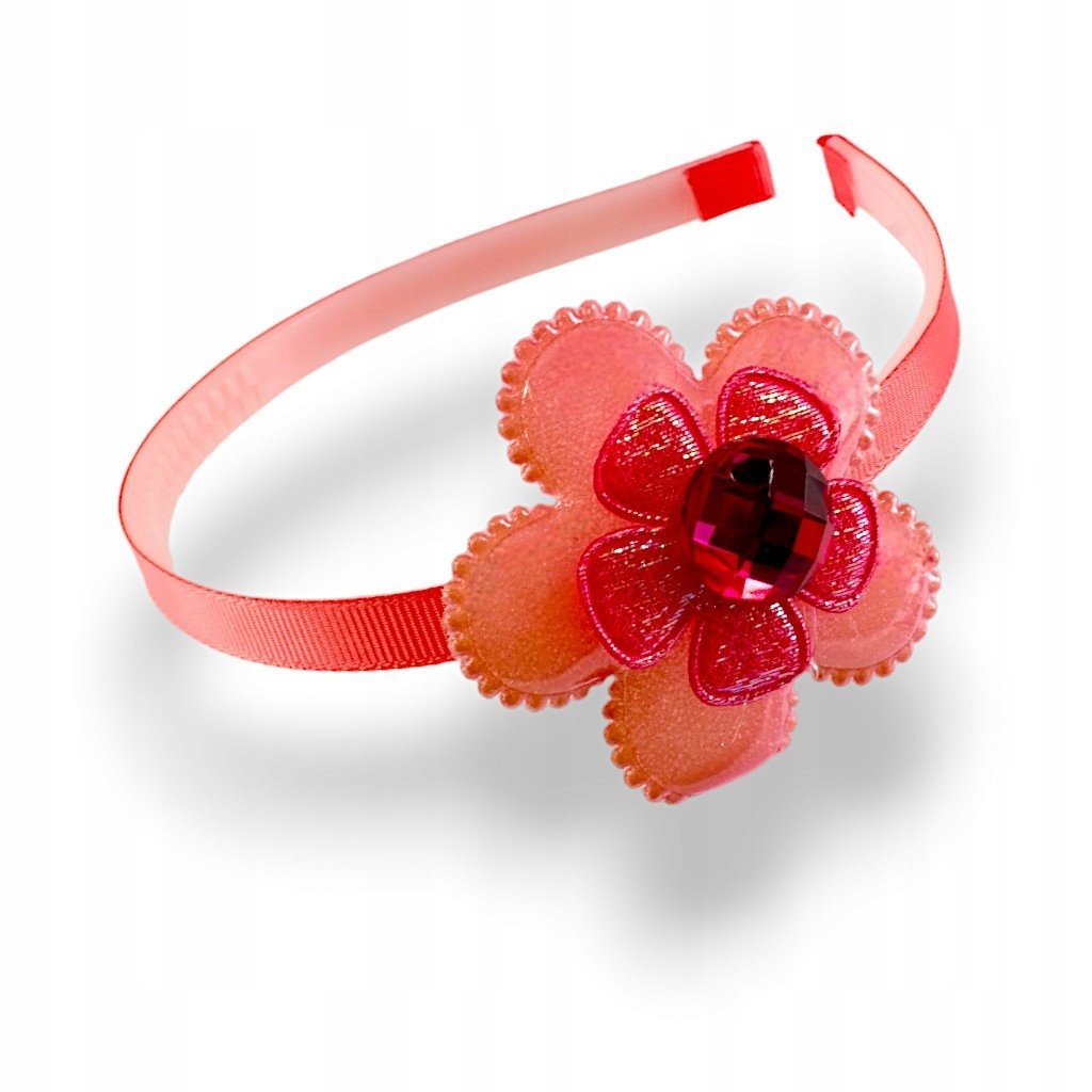 Opaska do włosów z ząbkami Plastikowa Kwiatek