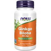 Układ nerwowy - Now Foods Ginkgo Biloba miłorząb japoński 60 mg Suplement diety 60 kaps. - miniaturka - grafika 1