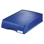 Półki na dokumenty - Leitz 523300 kosz na listy Jumbo Plus, A4, bardzo wysokiej jakości, polistyren, niebieski 52100035 - miniaturka - grafika 1