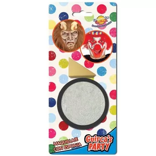 Guirca Make-up party "Farba do makijażu z gąbeczką", srebrna, GUIRCA , 9 g GU15630 - Gadżety dla niej i dla niego - miniaturka - grafika 1