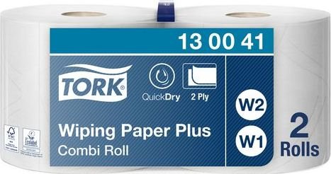 Staples TORK Czyściwo przemysłowe, w małej roli 420 Performance, białe 23,5cm x 255m