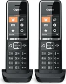 Akcesoria do telefonów stacjonarnych - Gigaset Comfort 550HX duo czarny/chrom - miniaturka - grafika 1