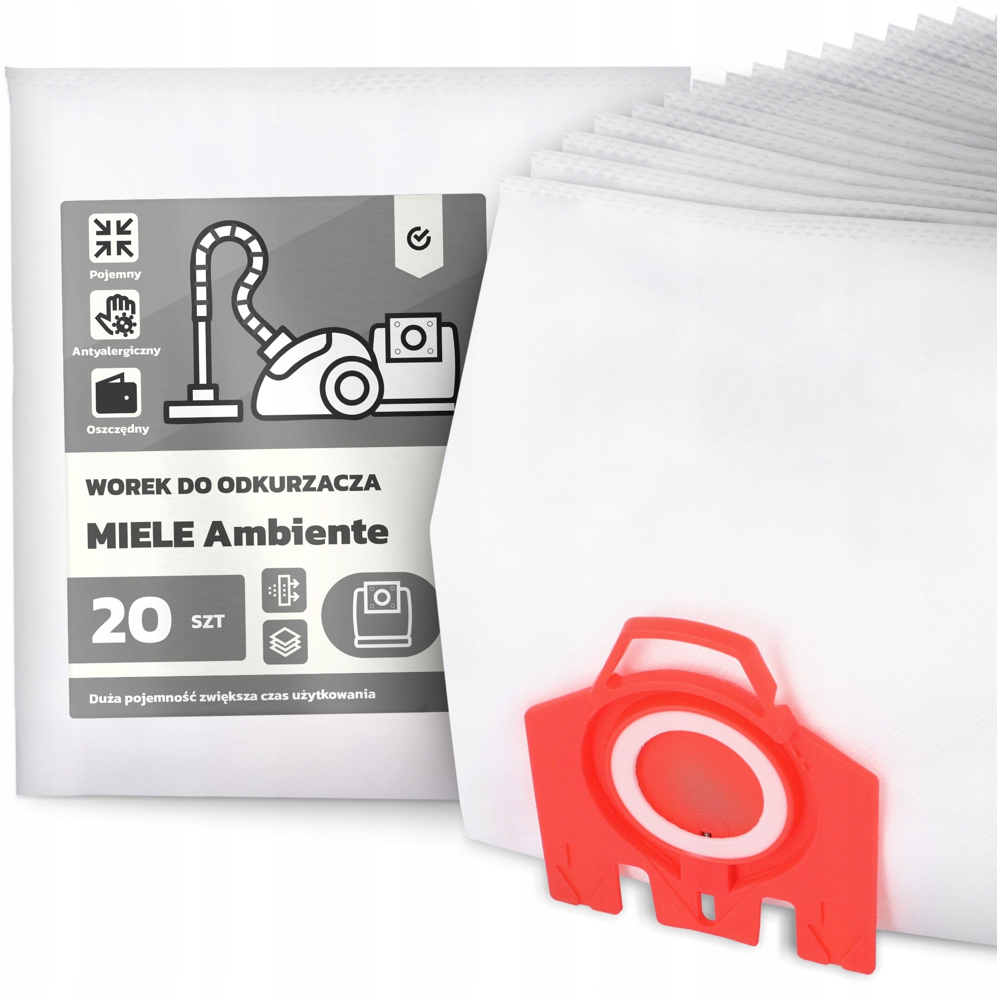 20x Worek do Odkurzacza Miele Ambiente Syntetyczny Duży Torba Worki G9