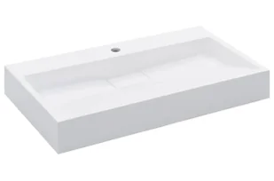 Elior Biała umywalka z kompozytu mineralnego S3-D25 - Umywalki Elior Biała umywalka z kompozytu mineralnego S3-D25 - Umywalki - miniaturka - grafika 1