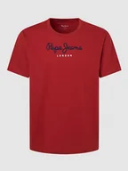 Koszulki męskie - Pepe Jeans Koszulka "Eggo" w kolorze czerwonym - miniaturka - grafika 1