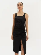 Sukienki - KARL LAGERFELD Sukienka letnia 241W1303 Czarny Slim Fit - miniaturka - grafika 1