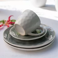 Serwisy do kawy i herbaty - Serwis Kawowy Z Kamionki Dla 6 Osób Opal Grey Villa Italia - miniaturka - grafika 1