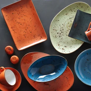 Fine Dine TALERZ PROSTOKĄTNY IRIS 30 x 15 cm PORCELANA EARTH COLOURS NIEBIESKI - Talerze Fine Dine TALERZ PROSTOKĄTNY IRIS 30 x 15 cm PORCELANA EARTH COLOURS NIEBIESKI - Talerze - miniaturka - grafika 4