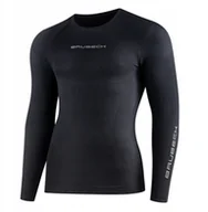 Koszulki męskie - LS1595M Koszulka męska 3D PRO z długim rękawem czarny XL - miniaturka - grafika 1