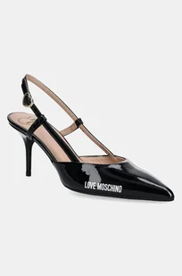 Love Moschino szpilki kolor czarny JA10627G1MIH0000 - Czółenka - miniaturka - grafika 1