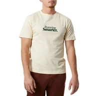 Koszulki sportowe męskie - Koszulka New Balance MT23561MCU - beżowa - miniaturka - grafika 1