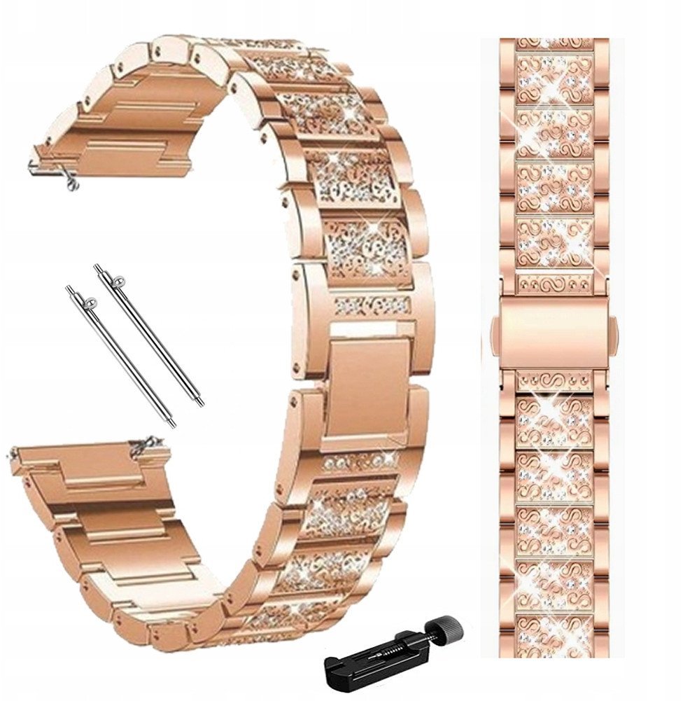 BRANSOLETKA PASEK DO SMARTWATCHA CYRKONIE 20MM