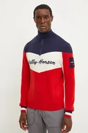 Swetry męskie - Helly Hansen sweter Apres męski kolor czerwony z półgolfem 66025 - miniaturka - grafika 1