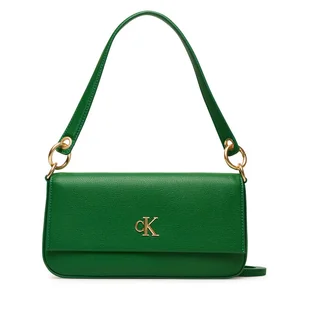 Torebka Calvin Klein Minimal Monogram Shoulder Pouch LV04K3161G Zielony - Torebki damskie - miniaturka - grafika 1