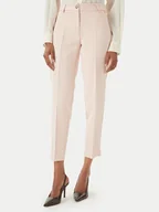 Spodnie damskie - Maryley Spodnie materiałowe 26EB52Z/43PY Różowy jasny Regular Fit - miniaturka - grafika 1