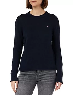Tommy Hilfiger Damski sweter z miękkiej wełny C-NK, pustynne niebo, XL - Swetry damskie - miniaturka - grafika 1