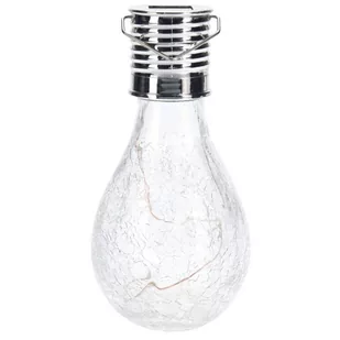 Lampa solarna LED, ogrodowa, lampka ekologiczna wisząca, żarówka, 7,5x15 cm - Lampy ogrodowe - miniaturka - grafika 1