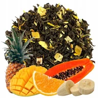 Herbata - Herbata czerwona PU-ERH TROPIKALNA WYSPA 50g puerh z owocami mango papaja - miniaturka - grafika 1