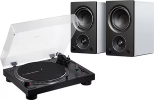 Audio-Technica LP 120X BT czarny + AM3 biały - Zestawy stereo - miniaturka - grafika 1