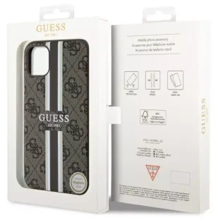 Etui Guess GUHMN61P4RPSW do iPhone 11 / Xr hardcase 4G Printed Stripes MagSafe - Etui i futerały do telefonów - miniaturka - grafika 5