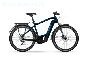 Haibike Trekking 8 High blue 2023 GLOSS_ROY BLUE_MET SILVER 27,5 cala - Rowery elektryczne - miniaturka - grafika 1