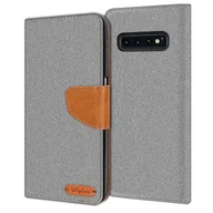 Etui i futerały do telefonów - Etui na telefon komórkowy Samsung Galaxy S10+ etui z klapką etui ochronne pokrowiec z tkaniny - miniaturka - grafika 1