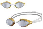 Pływanie - Arena Airspeed Mirror Okulary pływackie, silver/gold 2021 Okulary do pływania 3151-106-0 - miniaturka - grafika 1