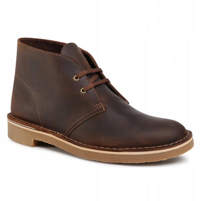 CLARKS MĘSKIE TRZEWIKI BRĄZOWE SKÓRZANE 42,5 1Ż8C