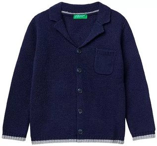 Kurtki i płaszcze dla chłopców - United Colors of Benetton Sweter Dla dzieci i młodzieży, Blu Scuro 252, S - grafika 1