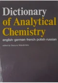 Chemia - Dictionary of Analytical Chemistry - miniaturka - grafika 1