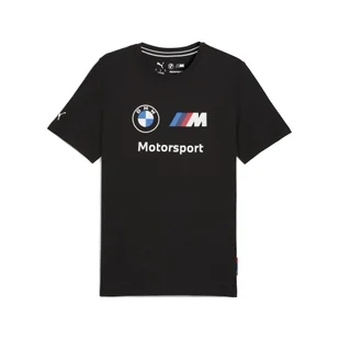 Męska koszulka BMW M Motorsport Essentials Logo PUMA Black - Koszulki sportowe męskie - miniaturka - grafika 1
