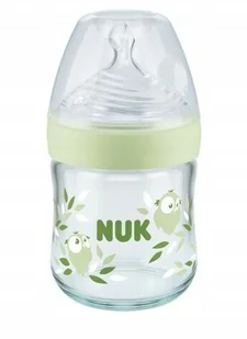 NUK Nature sense Butelka szklana 120ml S - Butelki dla niemowląt - miniaturka - grafika 1