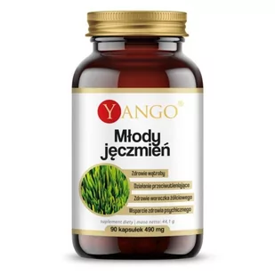 Młody jęczmień ekstrakt 90 kaps Yango Y00-211E-811F9 - Witaminy i minerały - miniaturka - grafika 1
