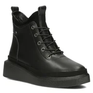 Botki damskie - Botki damskie ocieplane na platformie skórzane Filippo DBT4799/23 czarne-41 - miniaturka - grafika 1